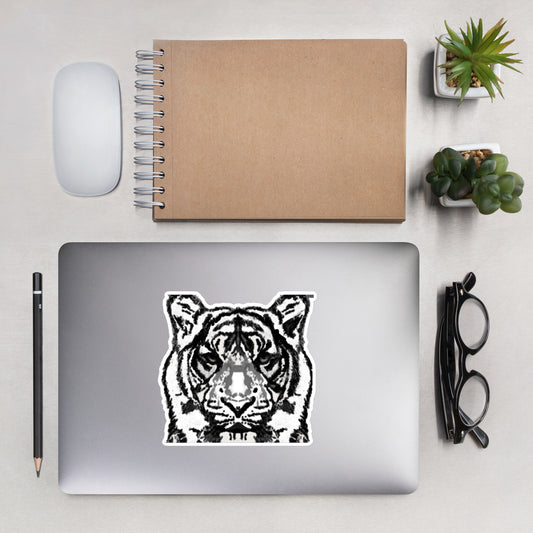 Bubble-free Tiger stickers