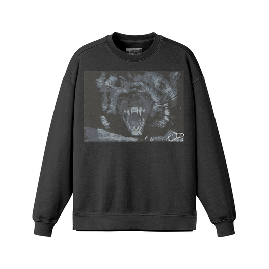 380GSM Unisex Heavyweight Oversized Side Slit Faded wolverine Sweatshirt