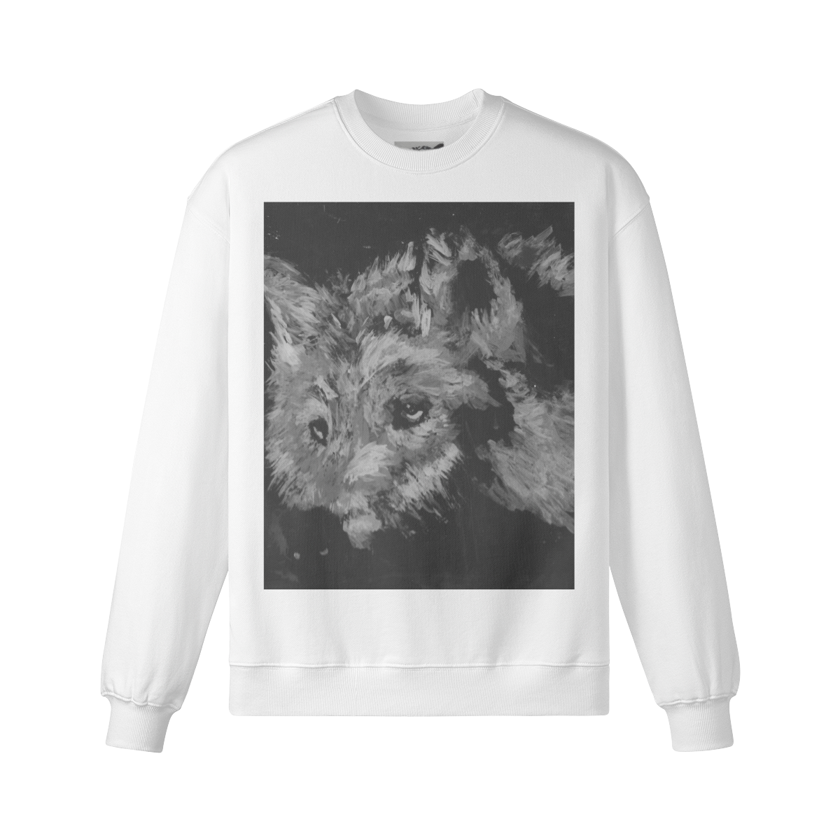 370GSM Unisex Heavyweight Oversized Wolf Sweatshirt