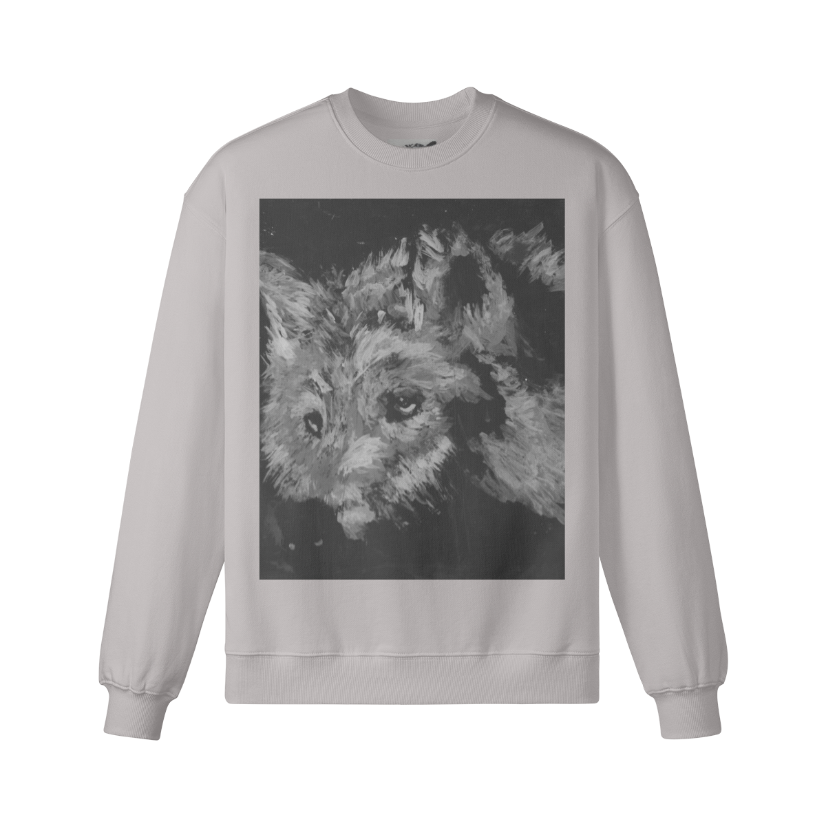 370GSM Unisex Heavyweight Oversized Wolf Sweatshirt