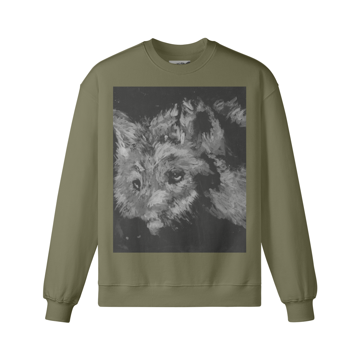 370GSM Unisex Heavyweight Oversized Wolf Sweatshirt