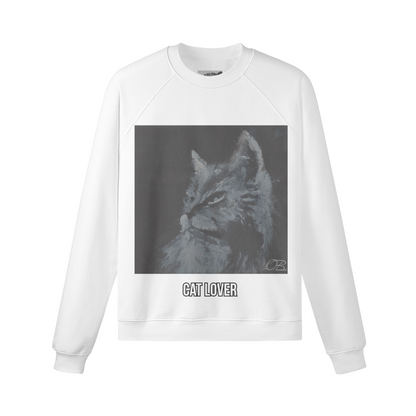 380G Unisex Heavyweight Fleece-lined cat Sweatshirts