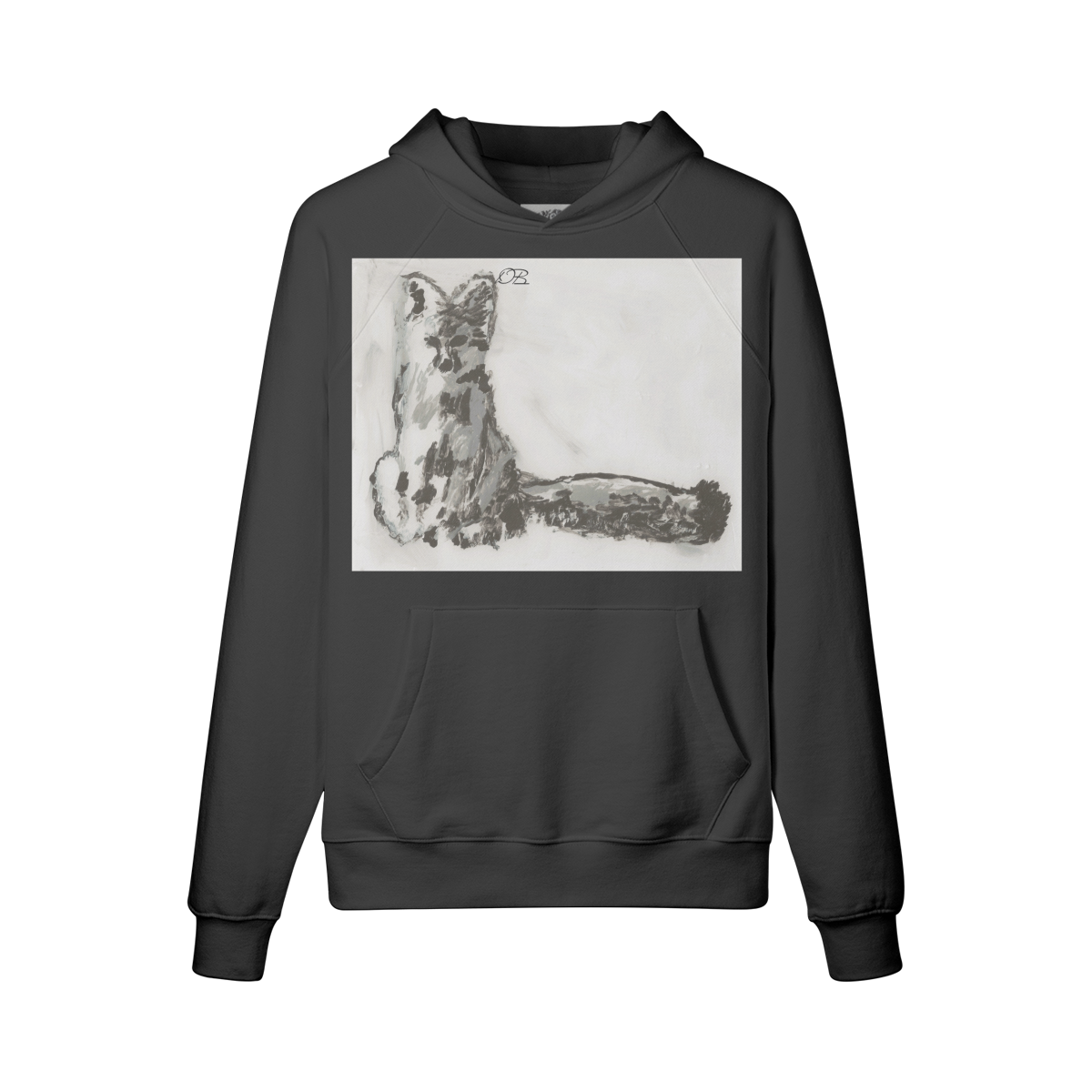 380GSM Unisex Fleece-lined Fox Hoodie