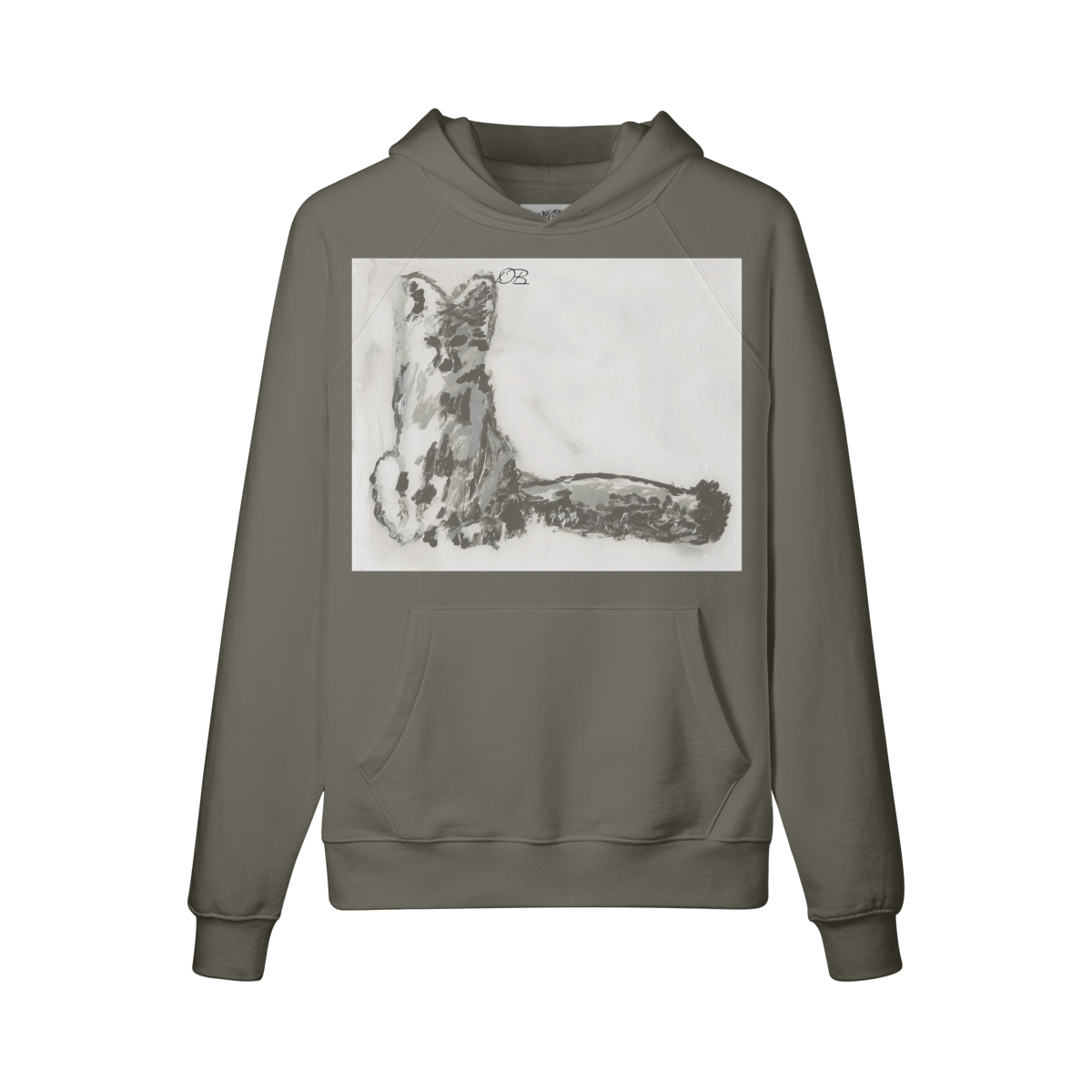 380GSM Unisex Fleece-lined Fox Hoodie